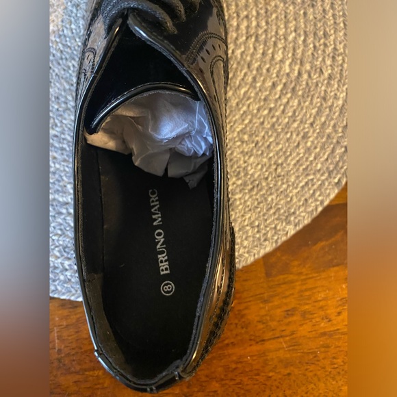 NWOT/SHOES – BRUNO MARC black shoes, size 8 - Picture 4 of 6